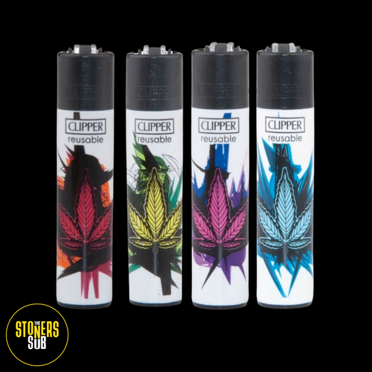 420 Collections Artistic Leaves Clipper Lighters
