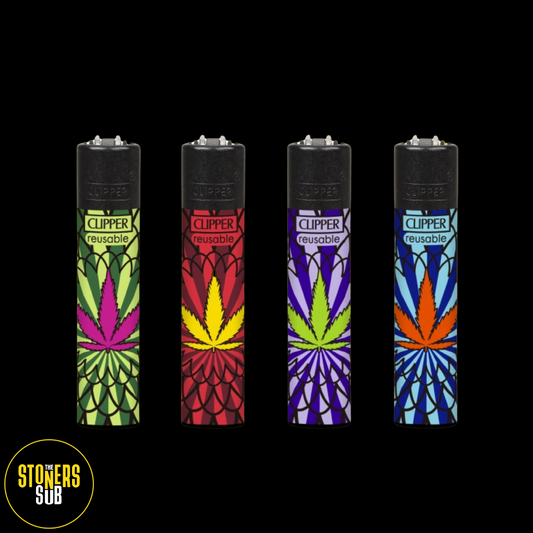 420 Collections Hypnotic Leaves Clipper Lighters