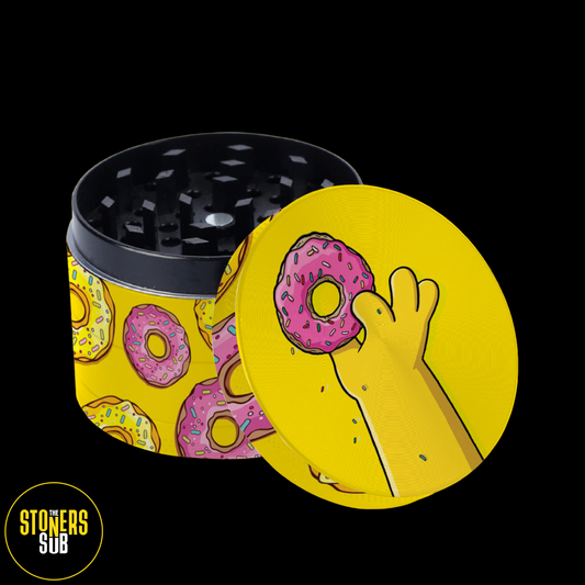 3 Piece Metal Yellow Simpsons Donut Grinder