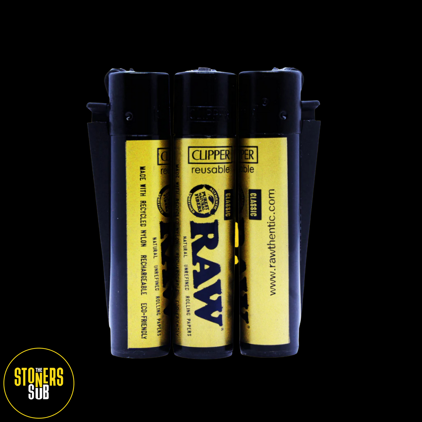 RAW Special Edition Gold & Black Clipper Lighter